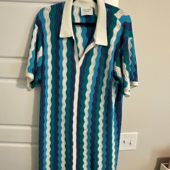 Tuckernuck Aqua Wavy Sammie Mini Dress - Picture 3 of 4